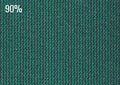 Malla sombra Raschel 90% verde oscuro — Rollos de 2 y 4 × 100 m